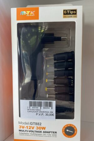 Cargador Universal 3V-12V 30W
