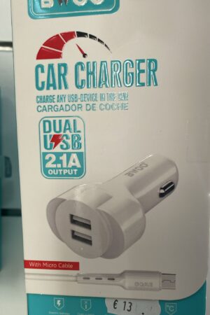Cargador coche 2.1A