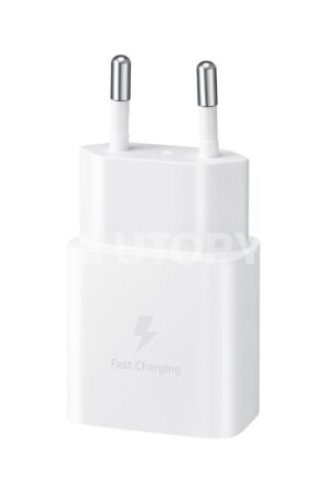 Tipo de conector: USB-C (salida) Potencia máxima: Hasta 15W Tecnología de carga: Compatible con carga rápida estándar USB-C Tensión de entrada: 100 – 240 V (uso internacional) Compatibilidad: Todos los dispositivos USB-C: smartphones, tabletas, accesorios